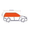 Peugeot 308 autótakaró félponyva, szélvédőtakaró, fagyvédő 275-295 x 75 cm