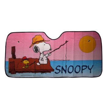 Snoopy szélvédőtakaró hővédős, horgász