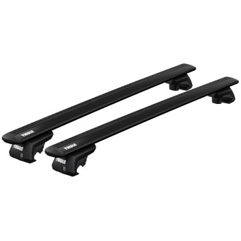 Tetőcsomagtartó Mercedes 250 kombi 1985-1995, Thule WingBar Black, tetőkorlátos