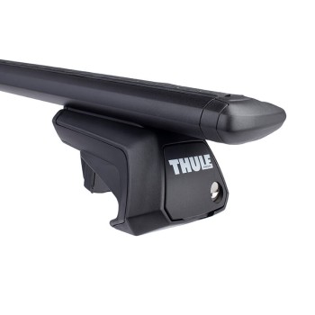 Tetőcsomagtartó Mercedes 250 kombi 1985-1995, Thule WingBar Black, tetőkorlátos