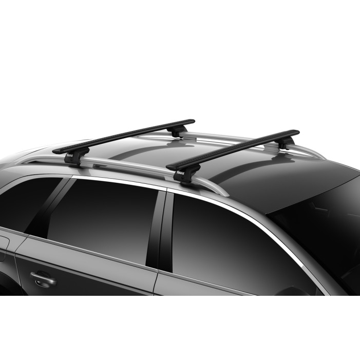 Tetőcsomagtartó Skoda Superb kombi 2015-2024, Thule WingBar Black, tetőkorlátos Tetőcsomagtartó Skoda Superb kombi 2015-2024, Thule WingBar Black, tetőkorlátos