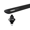 Tetőcsomagtartó Volkswagen Caddy Life 2016-tól, Thule WingBar Black, tetőkorlátos Tetőcsomagtartó Volkswagen Caddy Life 2016-tól, Thule WingBar Black, tetőkorlátos
