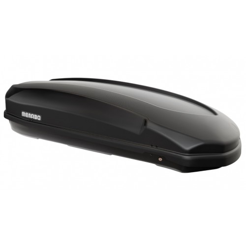 Menabo Satellite 600 matt fekete tetőbox, síbox