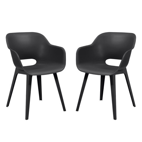 Keter Akola duo kerti szék, grafit. 2 darab